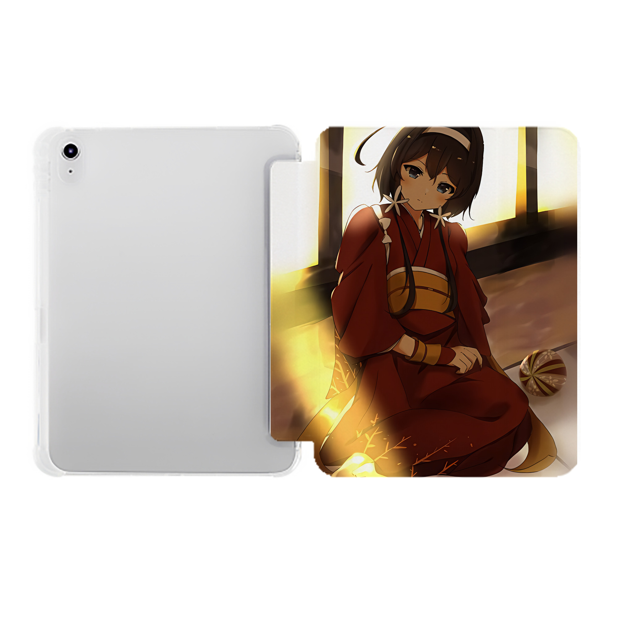 （画像用） 文豪ストレイドッグス Bungo Stray Dogs IPad ケース ペン収納付き 三つ折りスタンド PUレザー×シリコン 対応機種9.5/10.5/10.9インチ